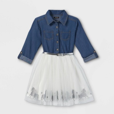 Denim and Tulle Dress